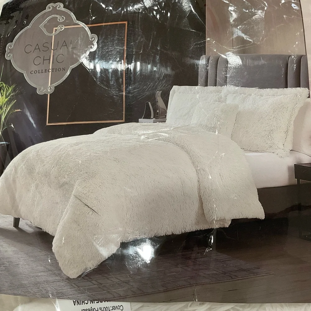 Casual chic collection fur White Bedding Set